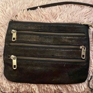 Rebecca Minkoff crossbody purse Cute Black Shimmery gold women’s